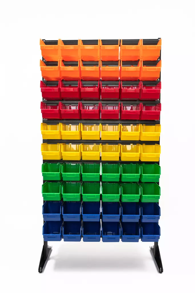 Стеллаж с лотками для метизов 1802-0/0/10 Комбо